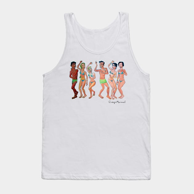 Punta Mogotes beach Tank Top by diegomanuel